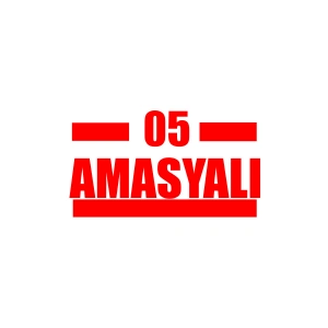 05 Amasyalı Araba Sticker 17x17 Cm Kırmızı