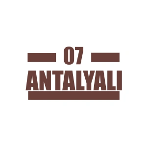 07 Antalyalı Araba Sticker 17x17 Cm Kahverengi