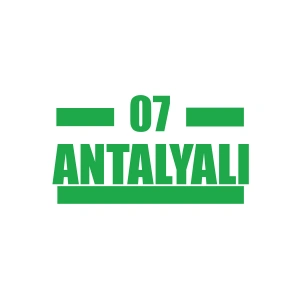 07 Antalyalı Araba Sticker 17x17 Cm Yeşil