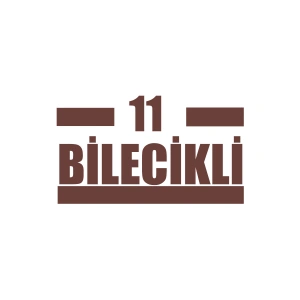 11 Bilecikli Araba Sticker 17x17 Cm Kahverengi