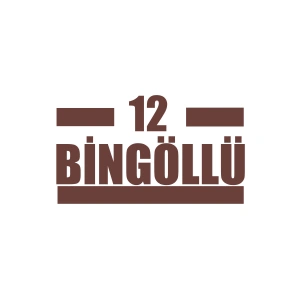 12 Bingöllü Araba Sticker 17x17 Cm Kahverengi