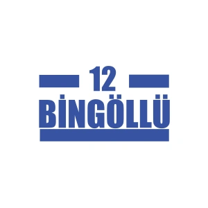 12 Bingöllü Araba Sticker 17x17 Cm Mavi