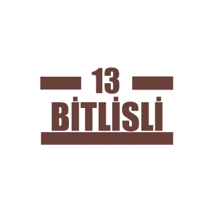 13 Bitlisli Araba Sticker 17x17 Cm Kahverengi