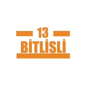 13 Bitlisli Araba Sticker 17x17 Cm Turuncu