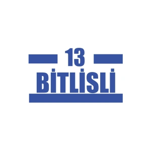 13 Bitlisli Araba Sticker 17x17 Cm Mavi