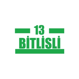 13 Bitlisli Araba Sticker 17x17 Cm Yeşil