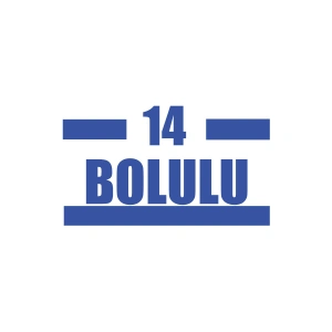 14 Bolulu Araba Sticker 17x17 Cm Mavi