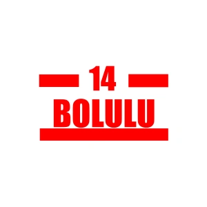 14 Bolulu Araba Sticker 17x17 Cm Kırmızı