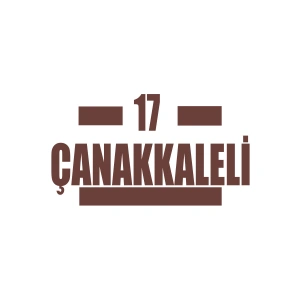 17 Çanakkaleli Araba Sticker 17x17 Cm Kahverengi