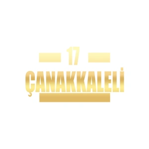 17 Çanakkaleli Araba Sticker 17x17 Cm Gold