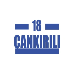 18 Çankırılı Araba Sticker 17x17 Cm Mavi