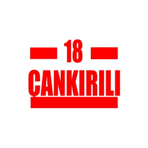 18 Çankırılı Araba Sticker 17x17 Cm Kırmızı