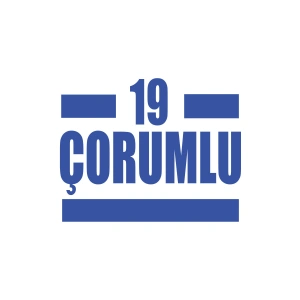 19 Çorumlu Araba Sticker 17x17 Cm Mavi