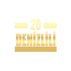 20 Denizlili Araba Sticker 17x17 Cm Gold