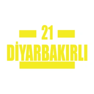 21 Diyarbakırlı Araba Sticker 17x17 Cm Sarı