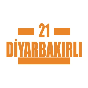 21 Diyarbakırlı Araba Sticker 17x17 Cm Turuncu