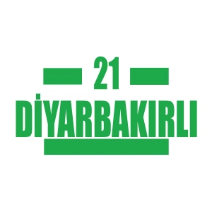 21 Diyarbakırlı Araba Sticker 17x17 Cm Yeşil
