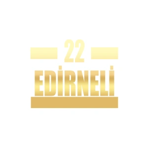 22 Edirneli Araba Sticker 17x17 Cm Gold