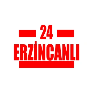 24 Erzincanlı Araba Sticker 17x17 Cm Kırmızı