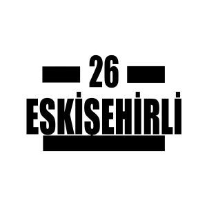 26 Eskişehirli Araba Sticker 17x17 Cm Siyah