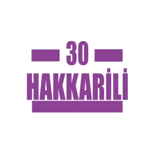 30 Hakkarili Araba Sticker 17x17 Cm Mor