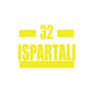 32 Ispartalı Araba Sticker 17x17 Cm Sarı