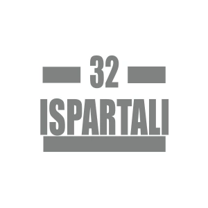 32 Ispartalı Araba Sticker 17x17 Cm Gri