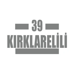 39 Kırklarelili Araba Sticker 17x17 Cm Gri