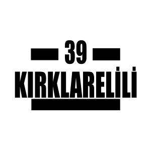 39 Kırklarelili Araba Sticker 17x17 Cm Siyah