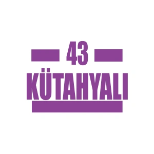 43 Kütahyalı Araba Sticker 17x17 Cm Mor