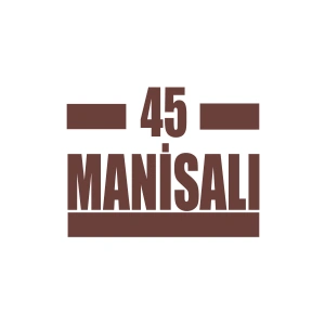 45 Manisalı Araba Sticker 17x17 Cm Kahverengi