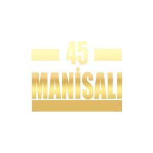 45 Manisalı Araba Sticker 17x17 Cm Gold