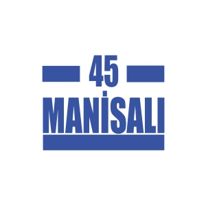 45 Manisalı Araba Sticker 17x17 Cm Mavi