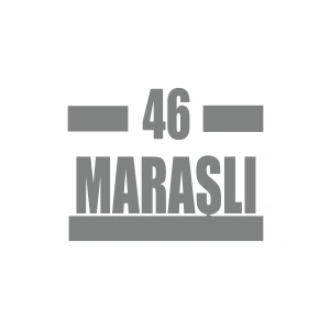 46 Maraşlı Araba Sticker 17x17 Cm Gri