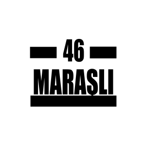46 Maraşlı Araba Sticker 17x17 Cm Siyah