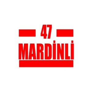47 Mardinli Araba Sticker 17x17 Cm Kırmızı
