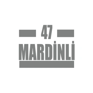 47 Mardinli Araba Sticker 17x17 Cm Gri