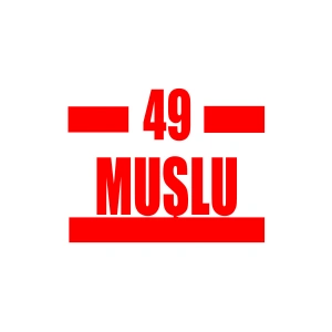 49 Muşlu Araba Sticker 17x17 Cm Kırmızı
