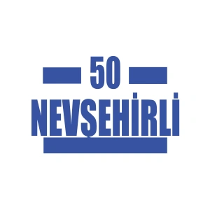 50 Nevşehirli Araba Sticker 17x17 Cm Mavi