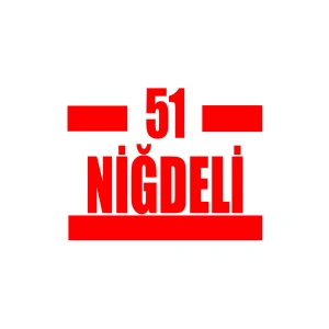 51 Niğdeli Araba Sticker 17x17 Cm Kırmızı