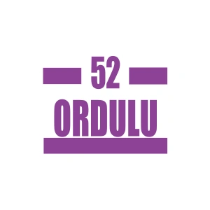 52 Ordulu Araba Sticker 17x17 Cm Mor