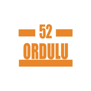 52 Ordulu Araba Sticker 17x17 Cm Turuncu