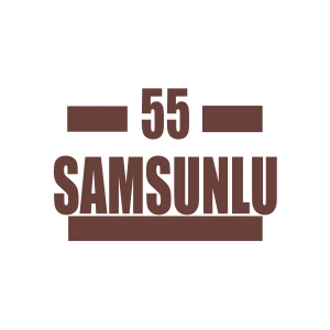 55 Samsunlu Araba Sticker 17x17 Cm Kahverengi