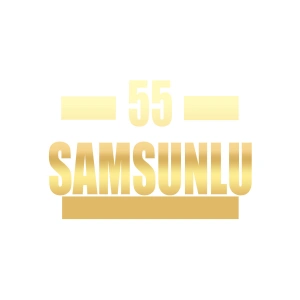 55 Samsunlu Araba Sticker 17x17 Cm Gold