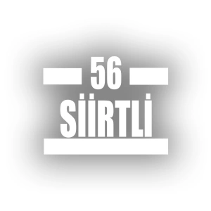 56 Siirtli Araba Sticker 17x17 Cm Beyaz
