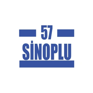 57 Sinoplu Araba Sticker 17x17 Cm Mavi