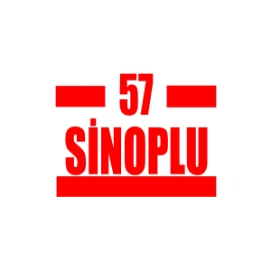 57 Sinoplu Araba Sticker 17x17 Cm Kırmızı