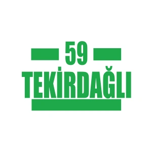59 Tekirdağlı Araba Sticker 17x17 Cm Yeşil