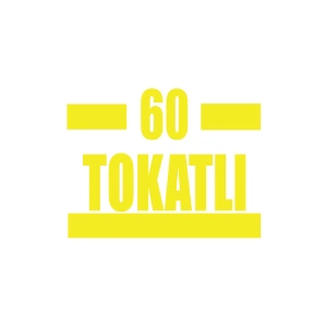 60 Tokatlı Araba Sticker 17x17 Cm Sarı