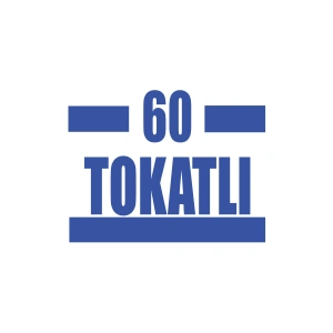 60 Tokatlı Araba Sticker 17x17 Cm Mavi